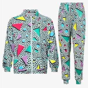 Like New 80's 90's Tracksuit, Jogger, Jacket, retro style 2 piece set
